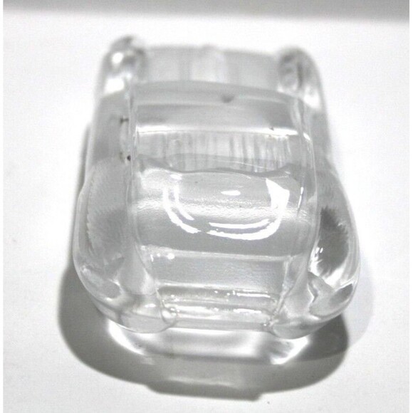 Vintage Collectible Jaguar Frosted Glass Sculpture Paperweight Crystal Car 6.5" - Picture 2 of 6